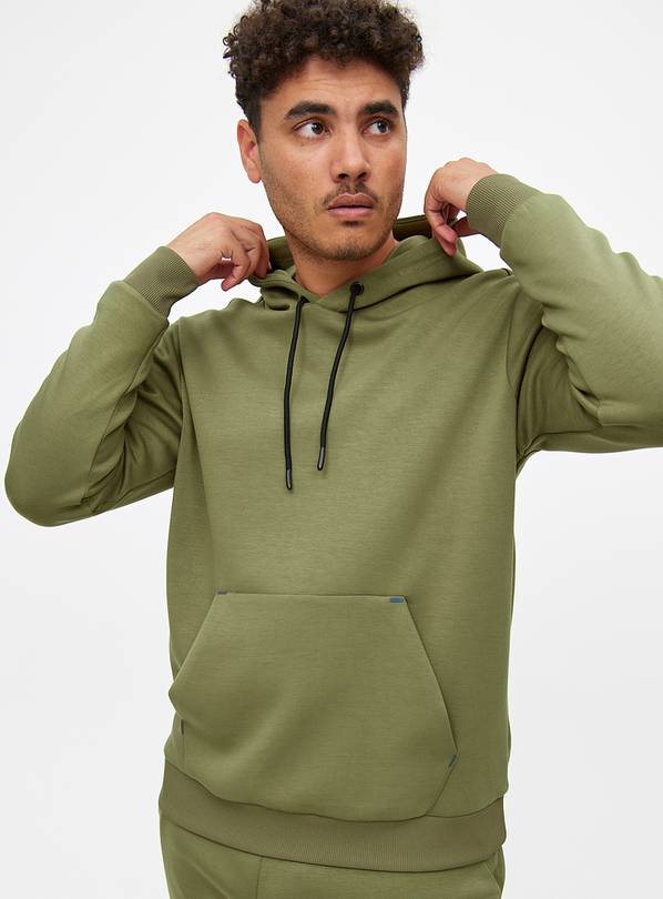 Tu Active Khaki Plain Overhead Hoodie  M