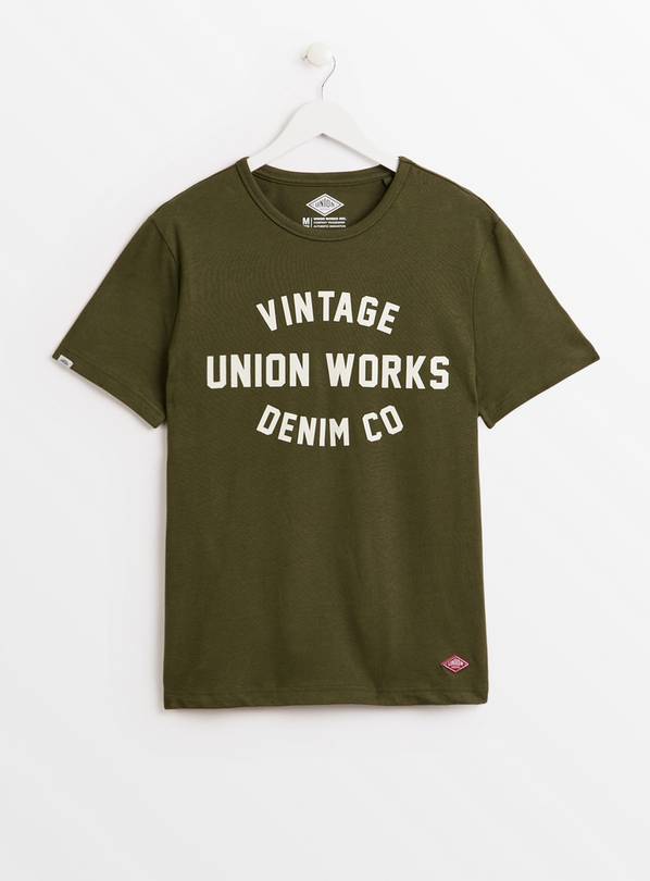 UNION WORKS Khaki Salute Graphic T-Shirt XXL