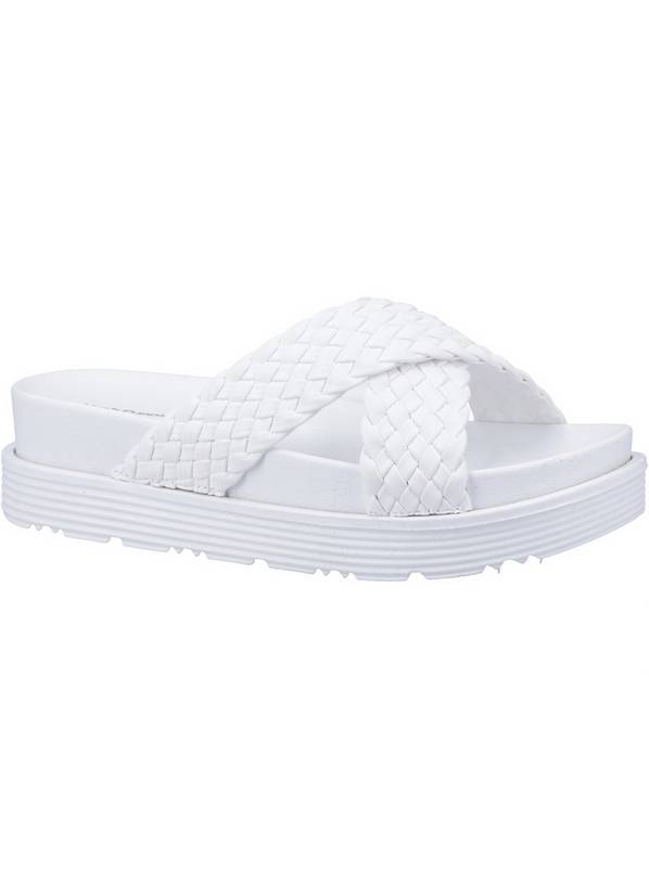 HUSH PUPPIES Serena Mule Sandal White 8