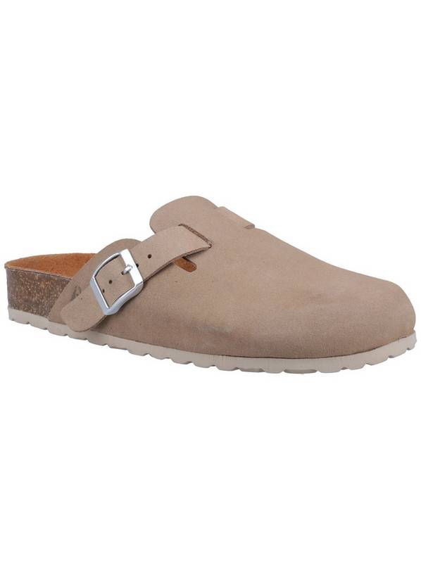 HUSH PUPPIES Bailey Closed Toe Mule Taupe 8