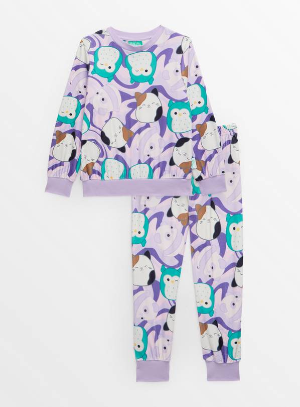 Squishmallows Purple Printed Long Sleeve Pyjamas 5-6 years