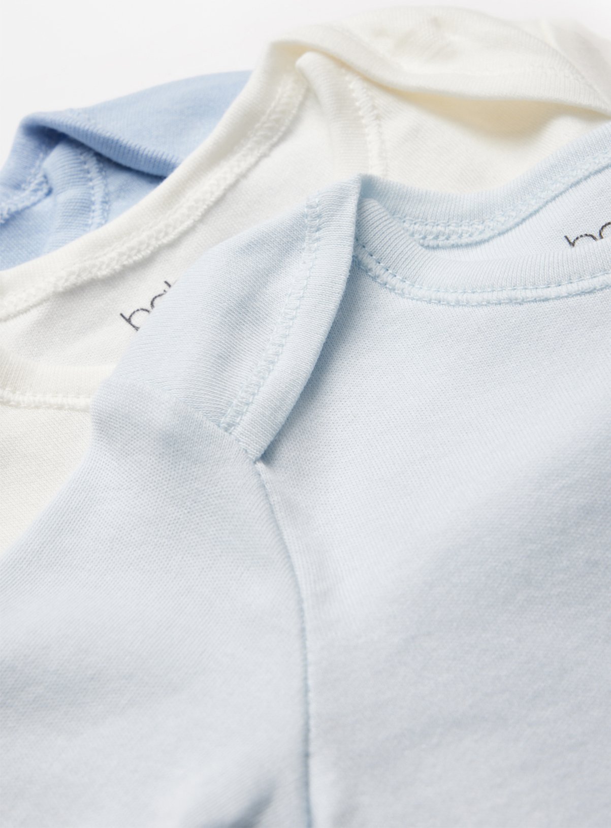 Blue Long Sleeve Bodysuit 7 Pack 9-12 months - Image 2 thumbnail