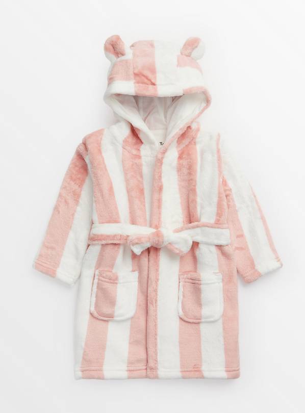 Pink Stripe Dressing Gown Up to 1 mth