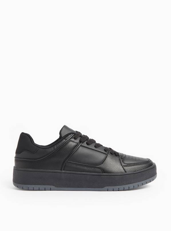 Black Classic Lace Up Trainers 10