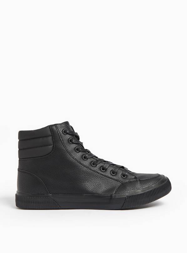 Black high cut shoes hotsell