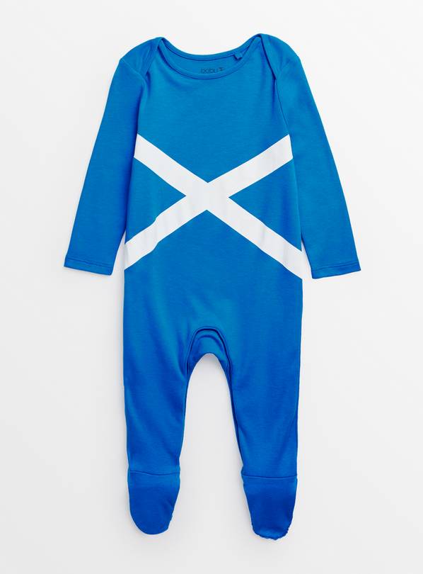 Blue Scotland Sleepsuit 6-9 months