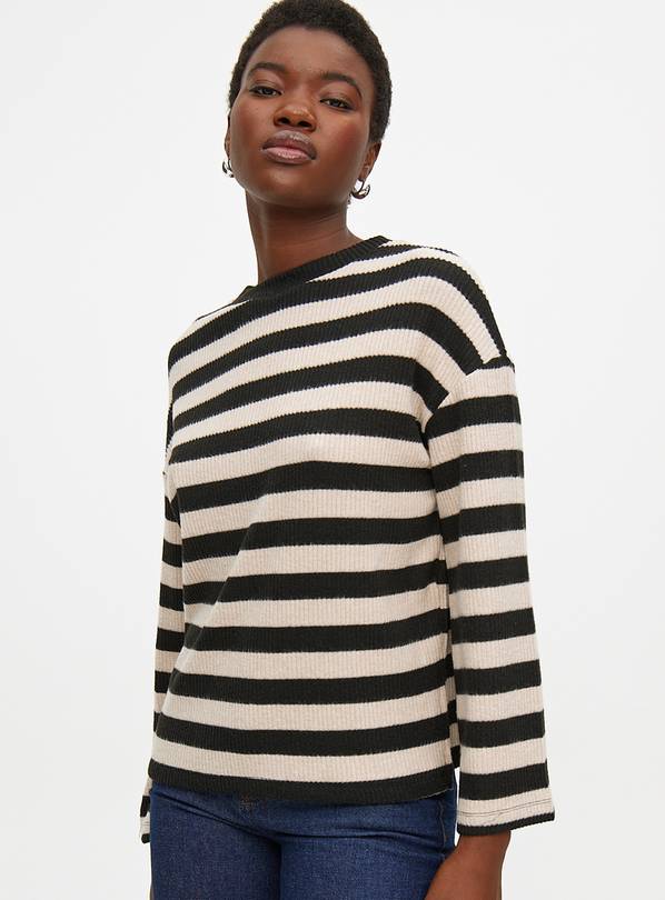 Neutral Stripe Soft Touch Jumper  XL