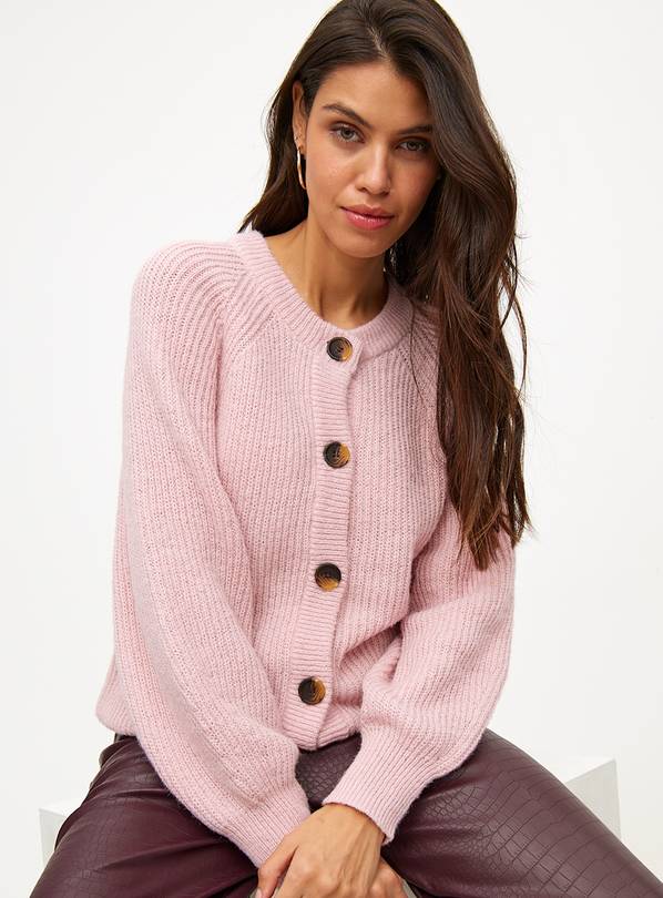 Buy Pink Button Raglan Knitted Cardigan 10 Cardigans Tu