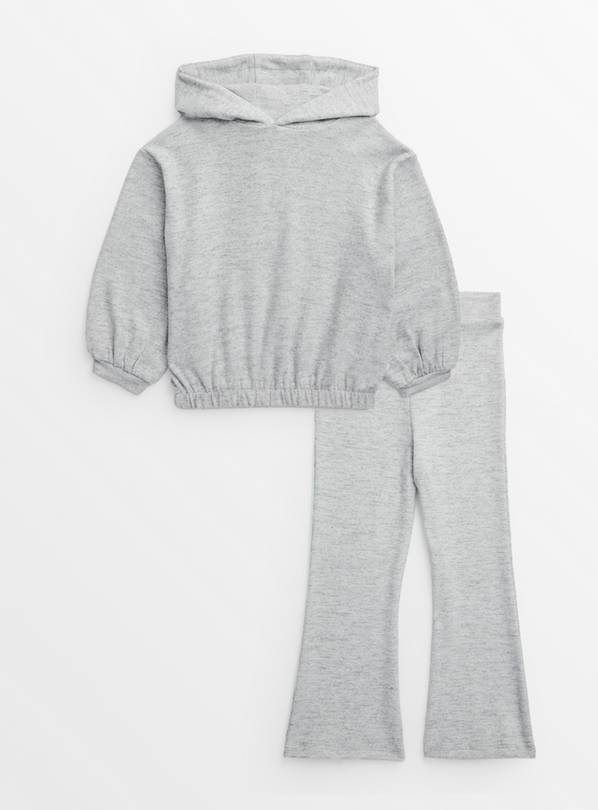 Grey Soft Knit Hoodie & Flares 5-6 years