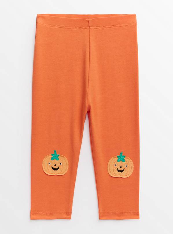 Halloween Orange Pumpkin Leggings 9-12 months