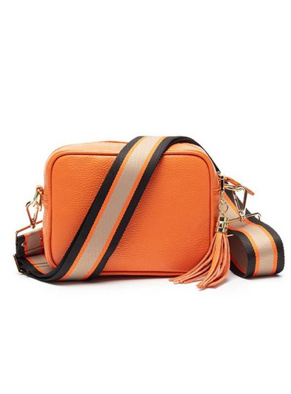 Buy ELIE BEAUMONT Orange Crossbody With Orange Black Strap One Size Bags Tu