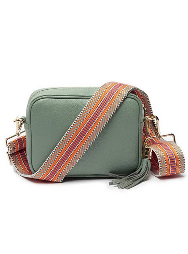 ELIE BEAUMONT Mint Crossbody With Aztec Strap One Size