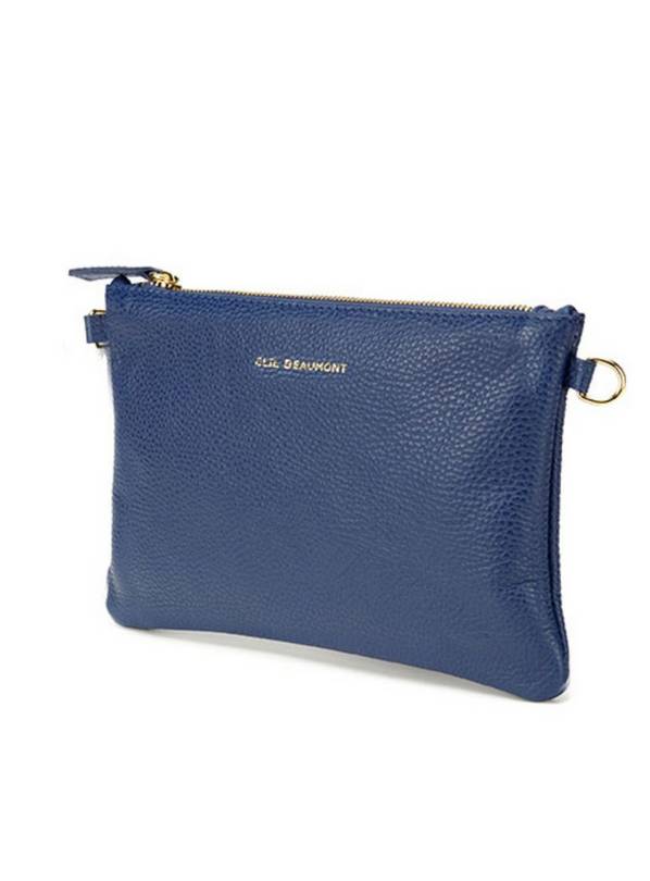 ELIE BEAUMONT Navy Pouch Bag One Size
