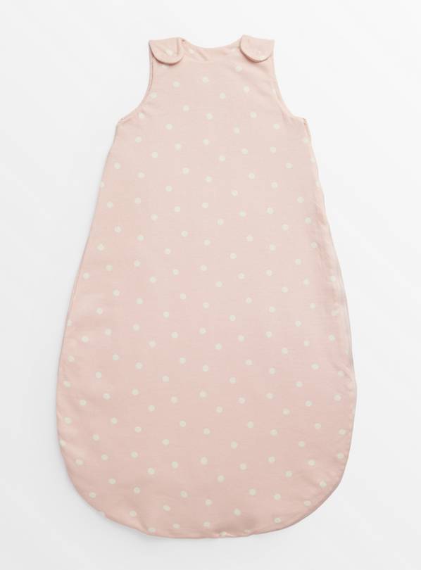 Pink Spot Print 1.5 Tog Sleeping Bag 6-12 months