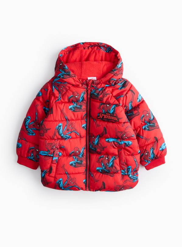 Marvel Spider-Man Red Puffer Jacket 1-2 years