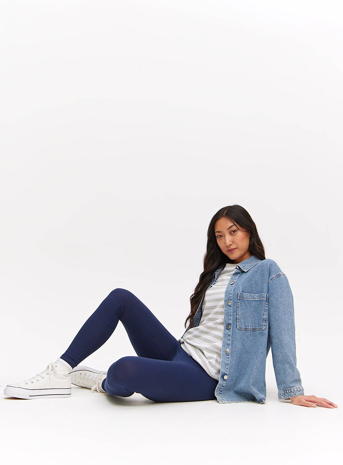 Navy Core Leggings 2 Pack M - Image 3