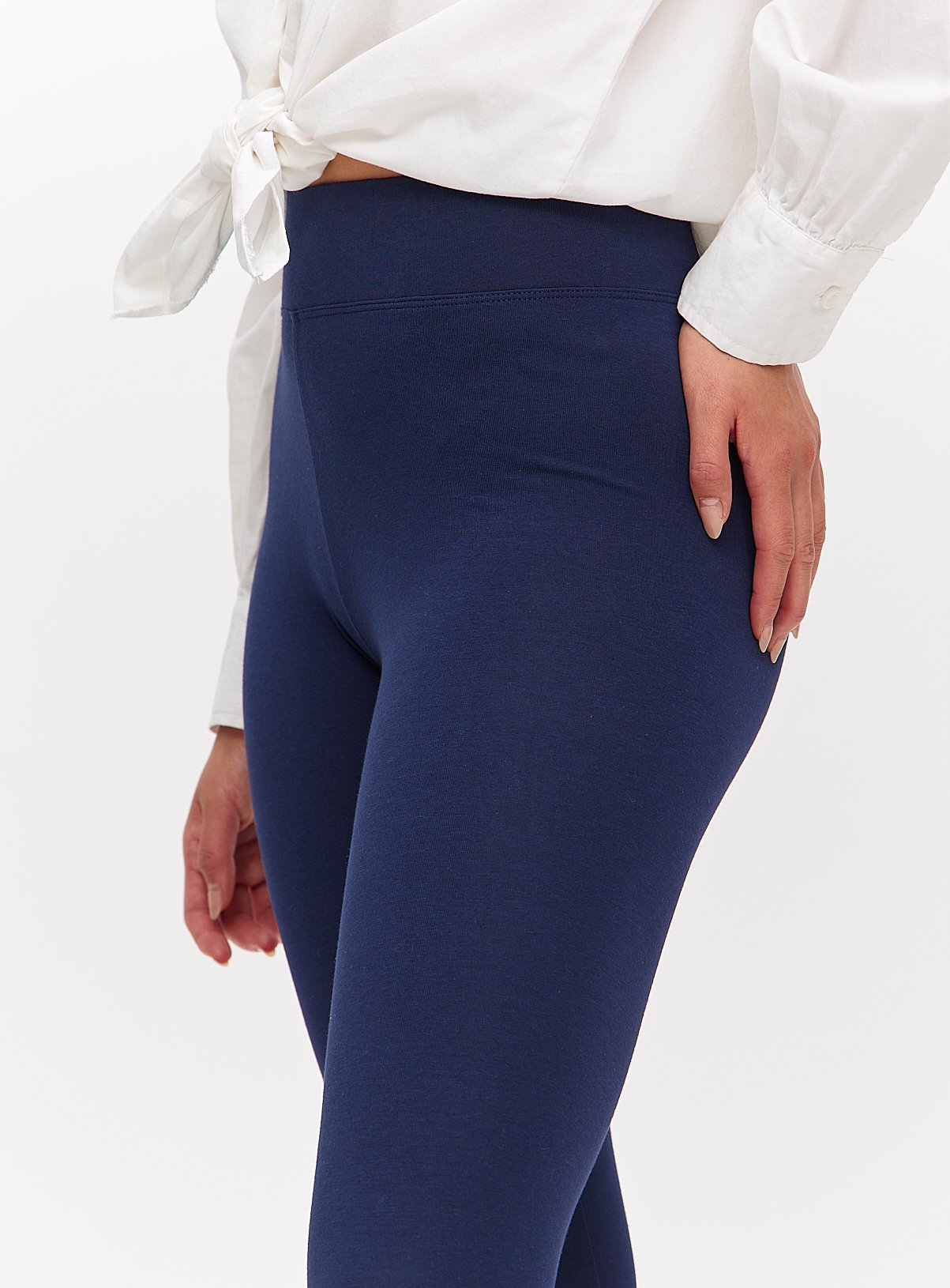 Navy Modal Blend Soft Touch Leggings M - Image 3 thumbnail