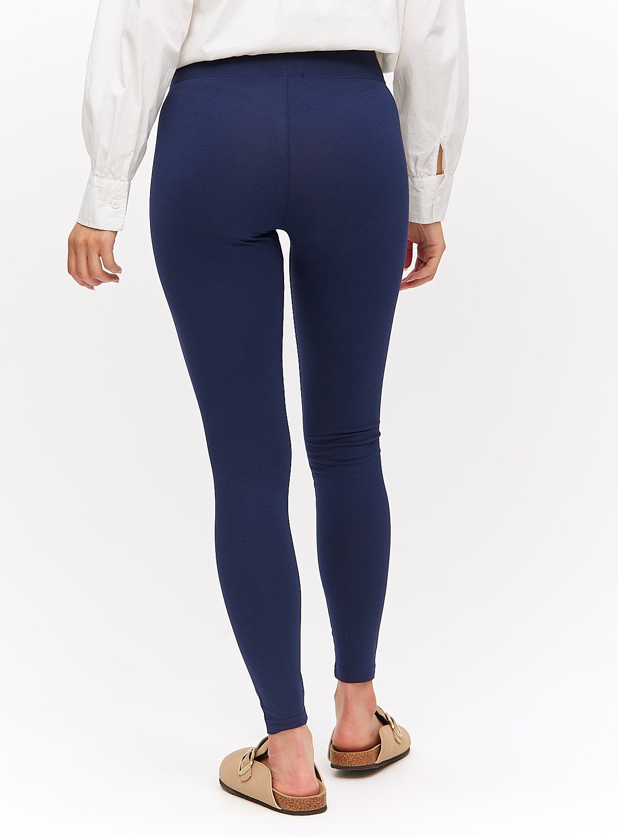 Navy Modal Blend Soft Touch Leggings M - Image 4 thumbnail