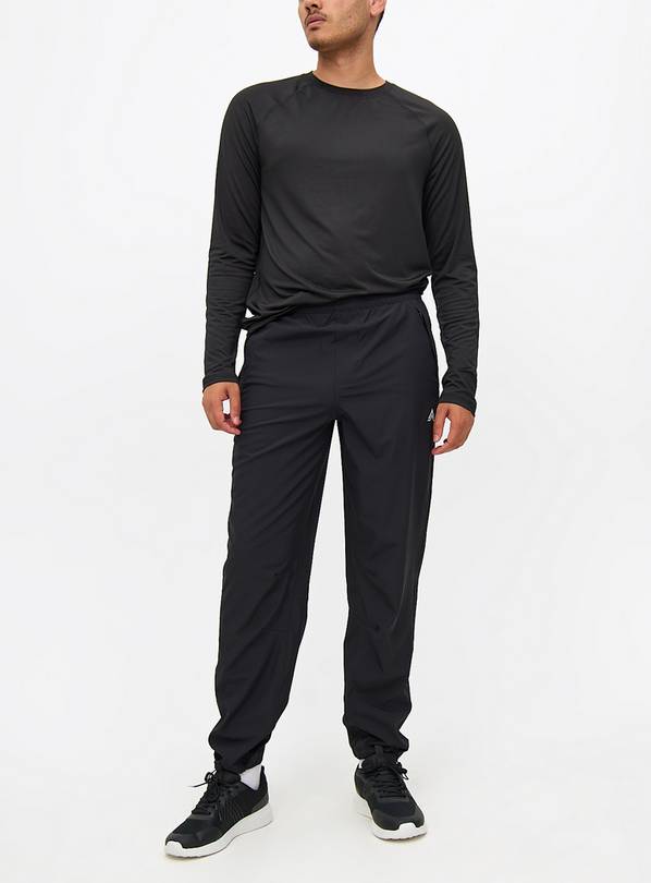 Active Black Logo Trousers 38S