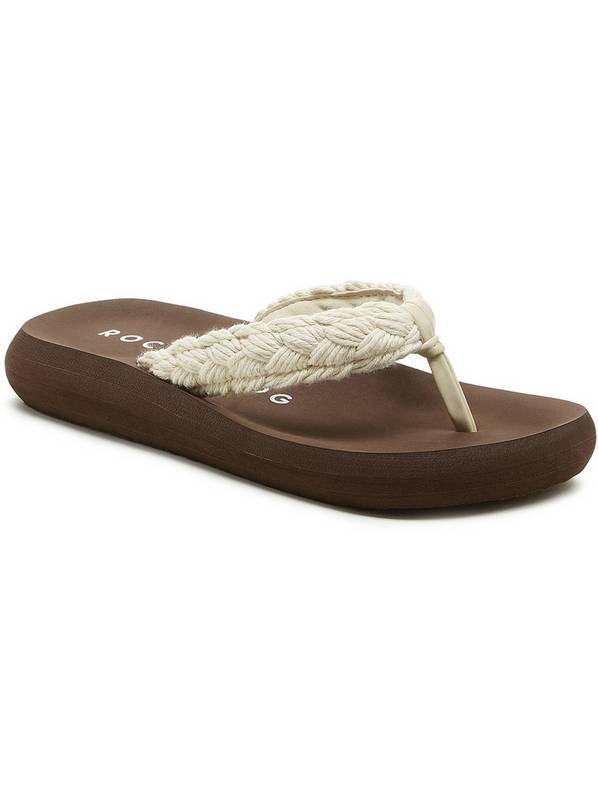 ROCKET DOG Sunset Cord Braided Cord Sandal Natural And Brown 8