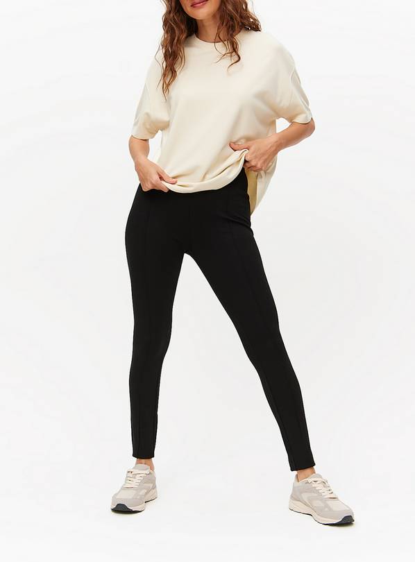 Black Ponte Pintuck Leggings 10S