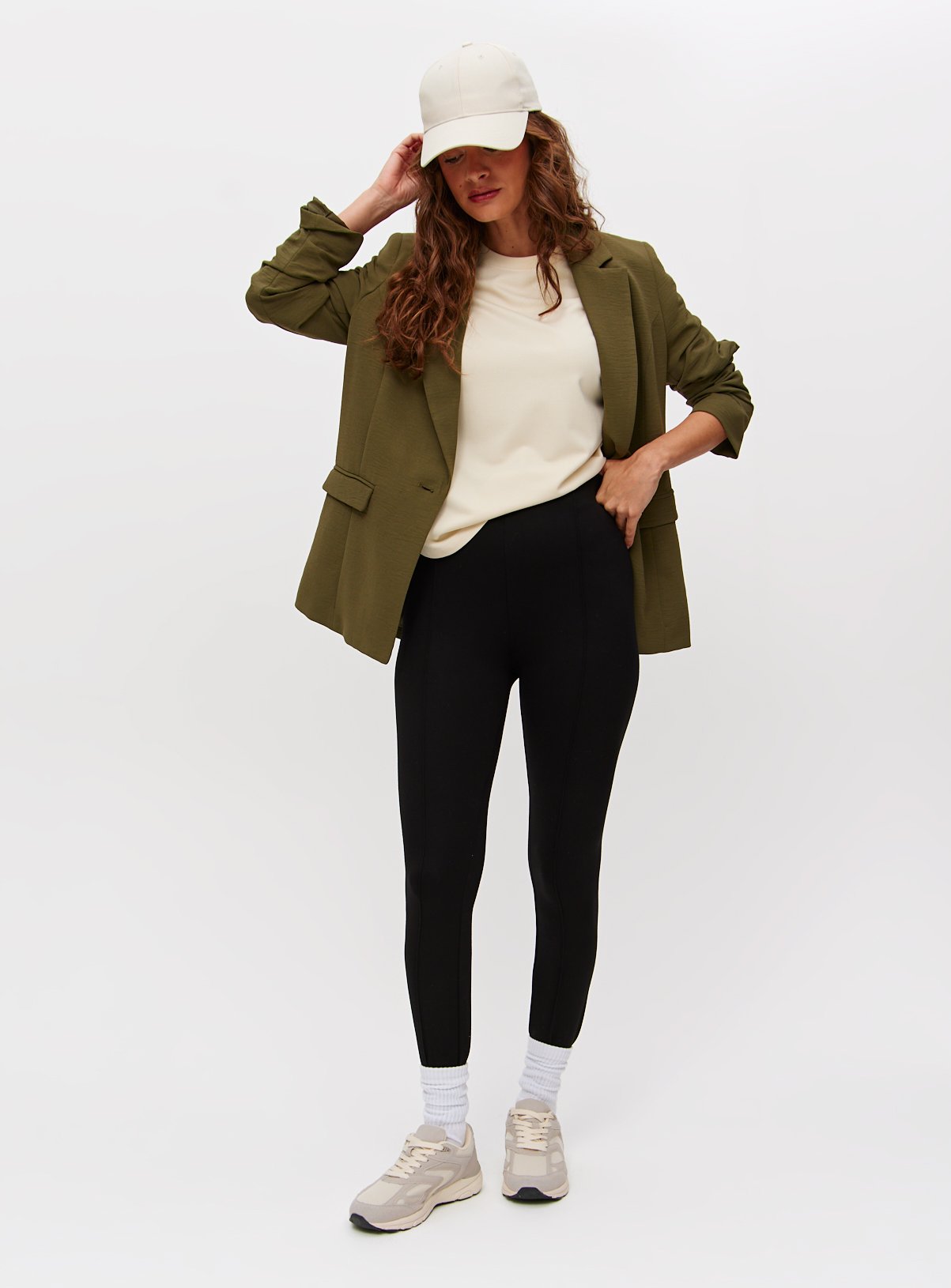 Black Ponte Pintuck Leggings 10S - Image 2 thumbnail