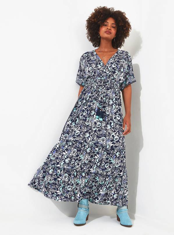 JOE BROWNS Tile Print Maxi Dress 8