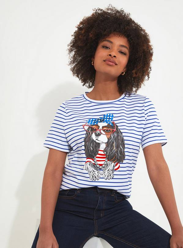 JOE BROWNS Spaniel Graphic Striped Tee 8