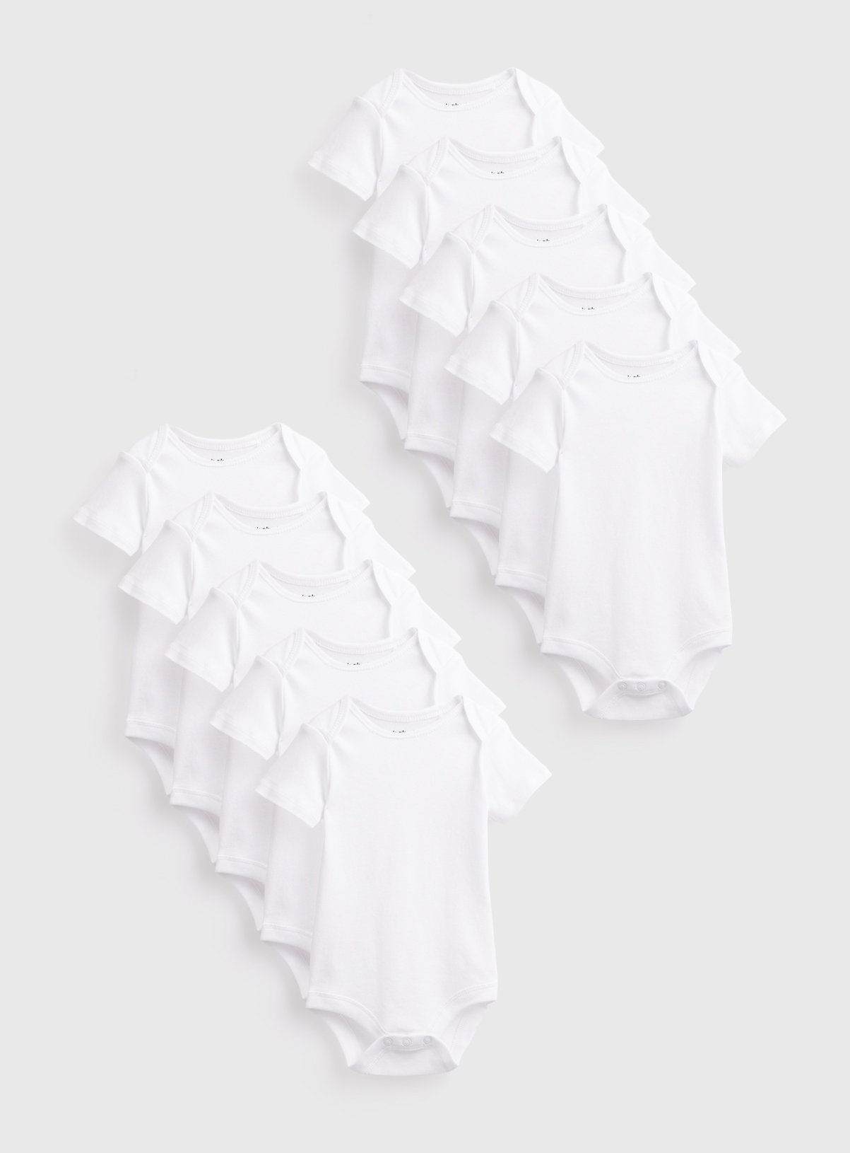 White Bodysuit 10 Pack Up to 1 mth - Image 1 thumbnail