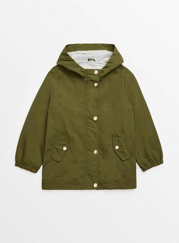 Khaki Lightweight Hooded Parka Coat 5-6 years