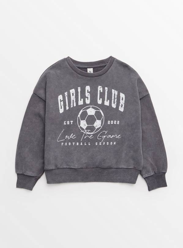 Grey Football Graphic Sweatshirt 7 years