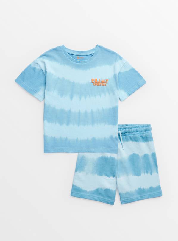 Blue Tie Dye T-Shirt & Shorts Set 1-2 years