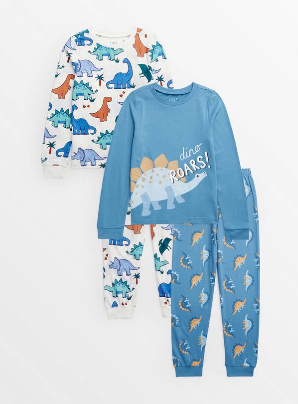 Dinosaur Print Pyjamas 2 pack 1-1.5 years