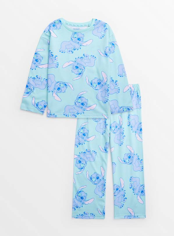 Disney Blue Stitch Print Long Sleeve Pyjamas 3-4 years