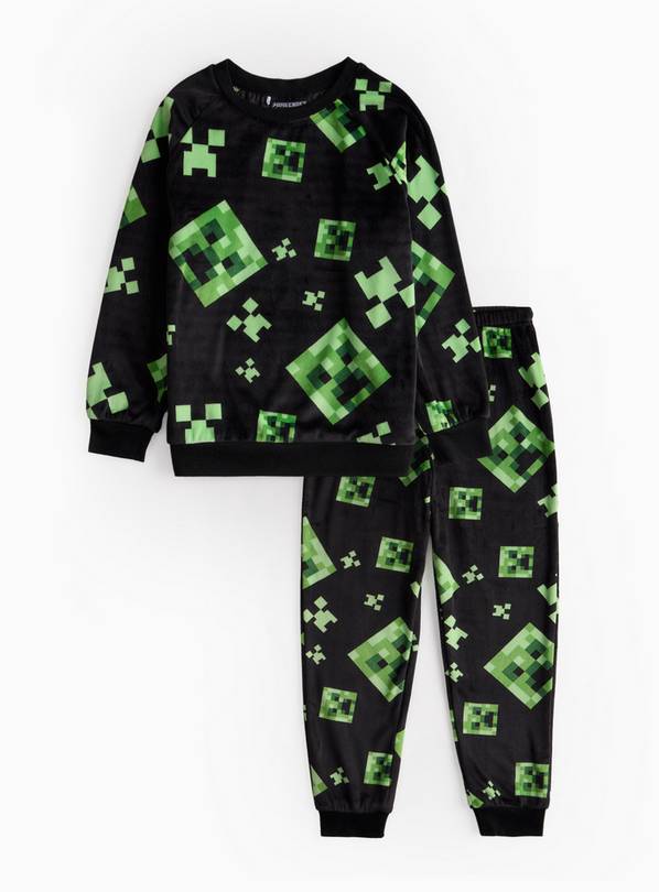 Minecraft Black & Green Pyjama Set 7-8 years