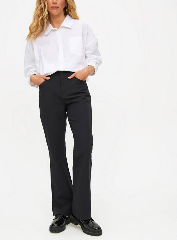 Black Flared Trousers  12S