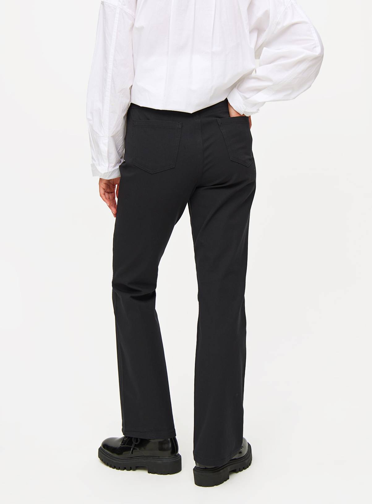 Black Flared Trousers  12R - Image 4