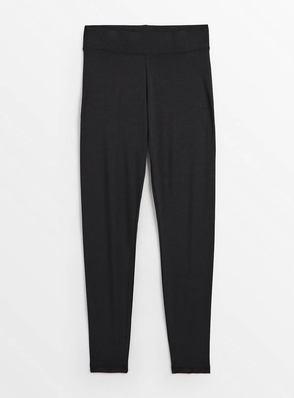 PETITE Black Modal Blend Leggings  M