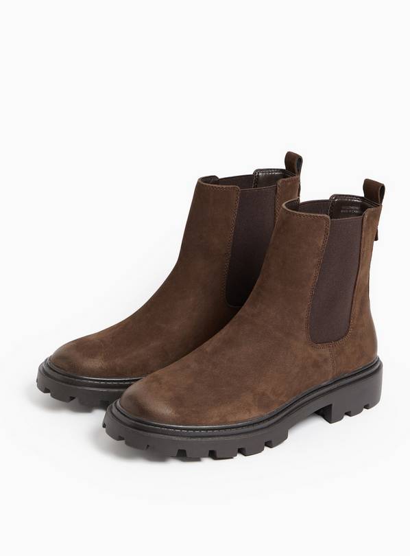 Brown Leather Chelsea Boots 4