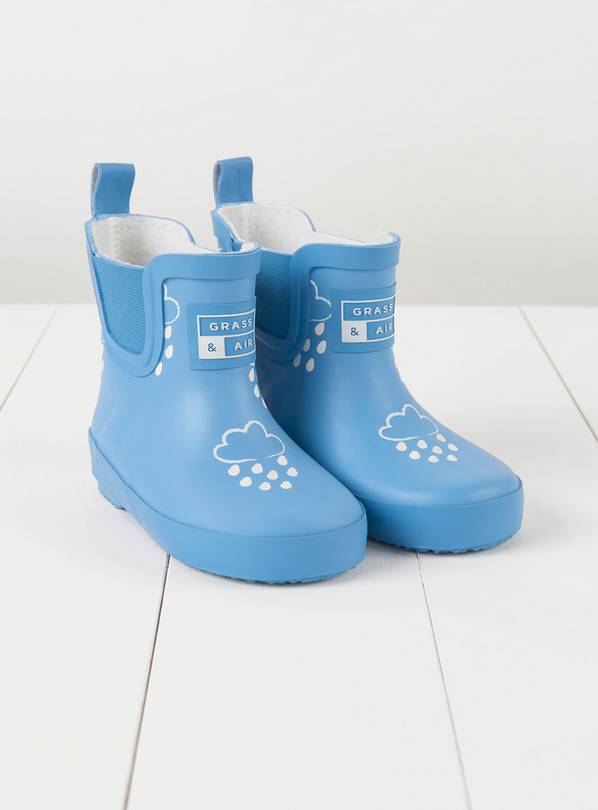 GRASS & AIR Shortie Colour Changing Boot Cornflower Blue 3 Infant