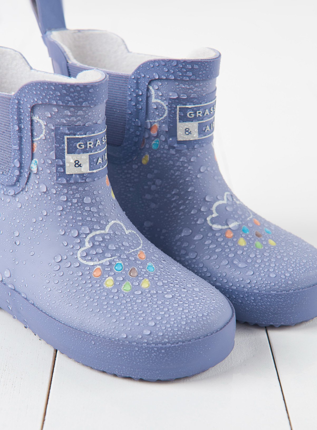 GRASS & AIR Shortie Colour Changing Boot Lavender 8 Infant - Image 2 thumbnail