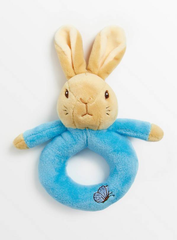 Peter Rabbit Blue Flopsy Ring Rattle  One Size