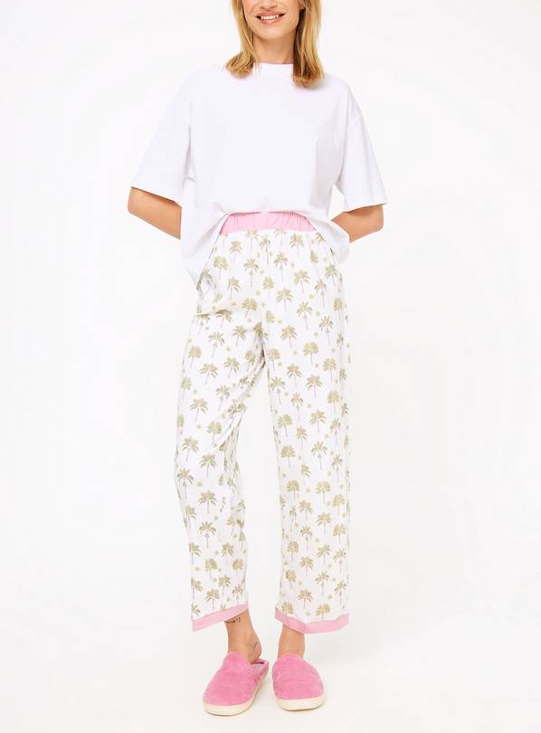 Palm Print Pyjama Bottoms XL
