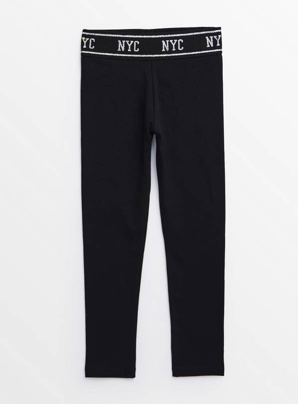 Black NYC Waistband Leggings  10 years