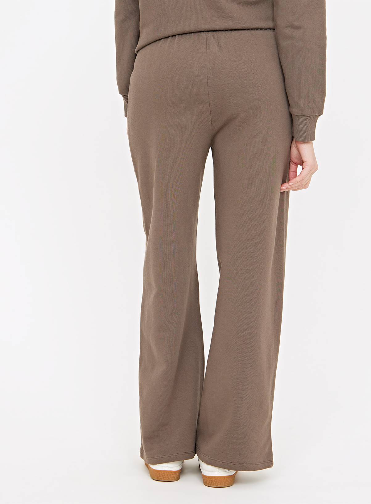 Taupe Wide Leg Coord Joggers S - Image 3