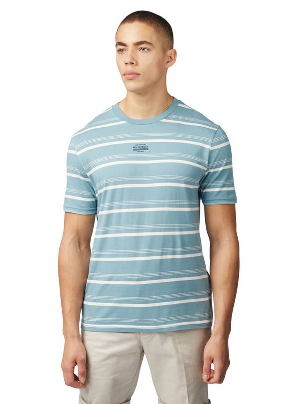 BEN SHERMAN Fine Stripe Tee L