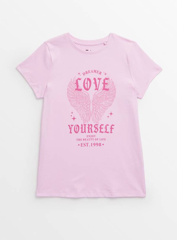 Pink Love Yourself T-Shirt 13 years