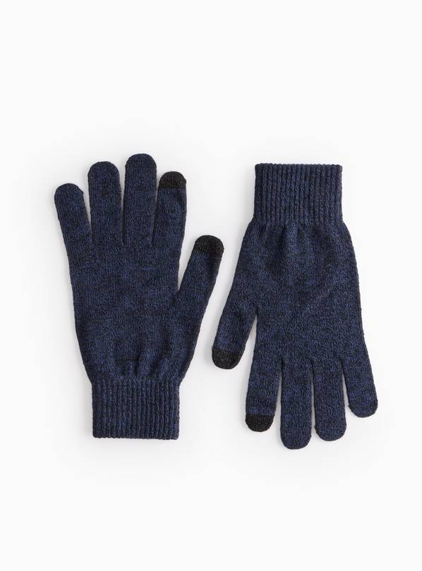 Navy Smart Touch Gloves One Size