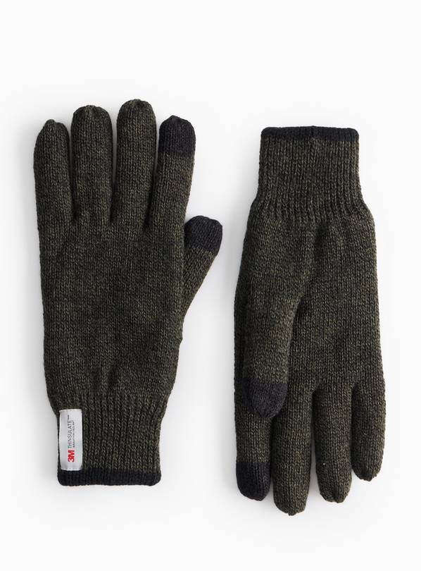 3M&trade; Thinsulate&trade; Khaki Twist Knitted Gloves S/M