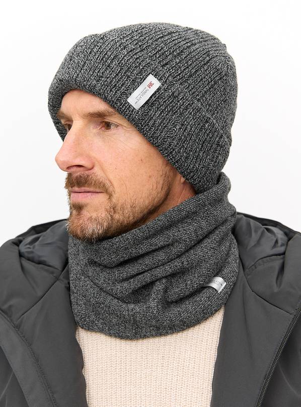 3M™ Thinsulate™ Grey Knitted Beanie Hat One Size